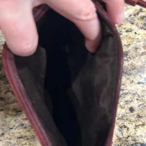 Coach Wristlet Suede Purse